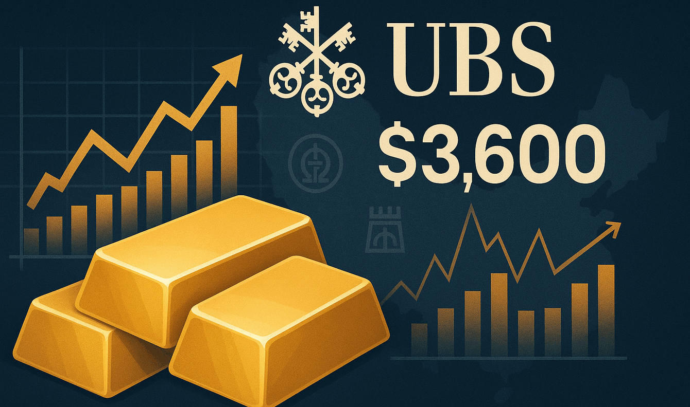 UBS raises Q2 2026 gold price target to $3,600/oz