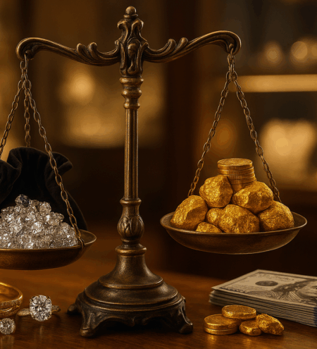 From heirlooms to cash, gold is beating diamonds