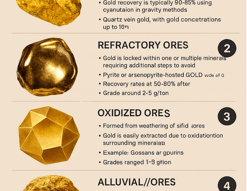 Gold Ores: Understanding the Types and How They Impact Extraction