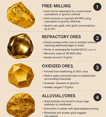 Gold Ores: Understanding the Types and How They Impact Extraction