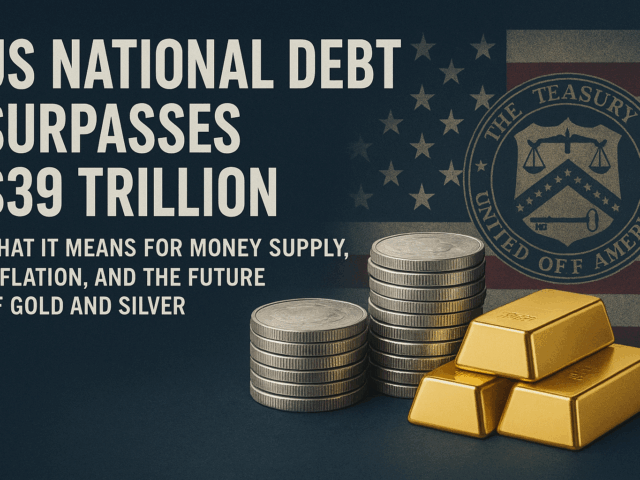 US National Debt Surpasses $39 Trillion – What It Means for Money Supply, Inflation, and the Future of Gold and Silver