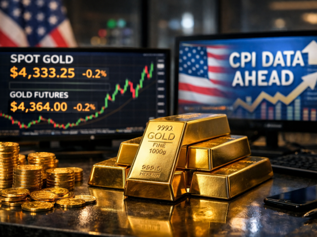 Spot Gold Steadies Near $4,330 as US CPI Looms; 2026 Forecasts Still Point to $5,000