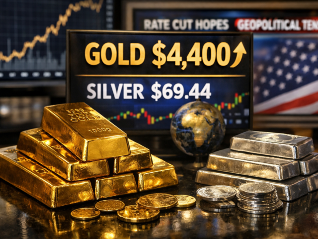 Gold Smashes $4,400 as Rate-Cut Bets and Global Tensions Fuel Record Rally