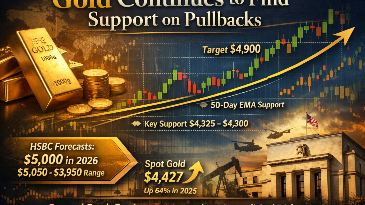 Gold Continues to Find Support on Pullbacks