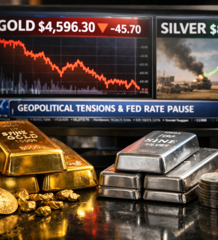 Gold Slips Below $4,600 as Silver Finds Support