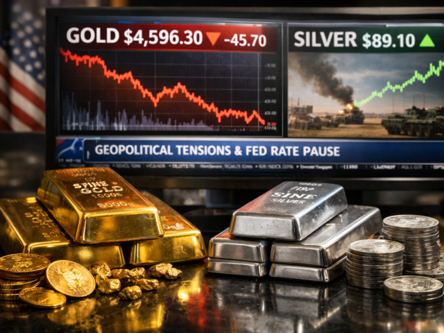 Gold Slips Below $4,600 as Silver Finds Support