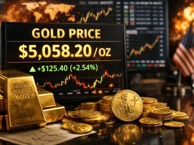 Gold Tops US $5,000 an Ounce as Safe-Haven Demand Hits New Heights