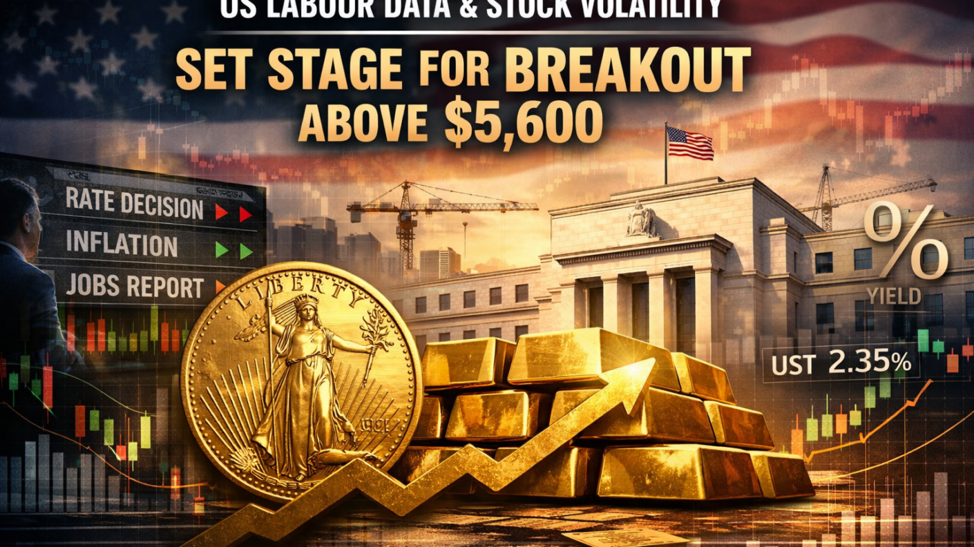 US Labour Data and Stock Volatility Set Stage for Breakout Above $5,600