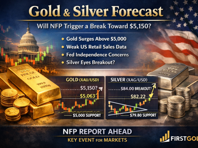 Gold (XAU/USD) & Silver Forecast: Will NFP Trigger a Break Toward $5,150?
