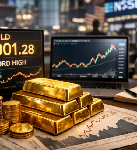 Gold hits record high amidst global finance