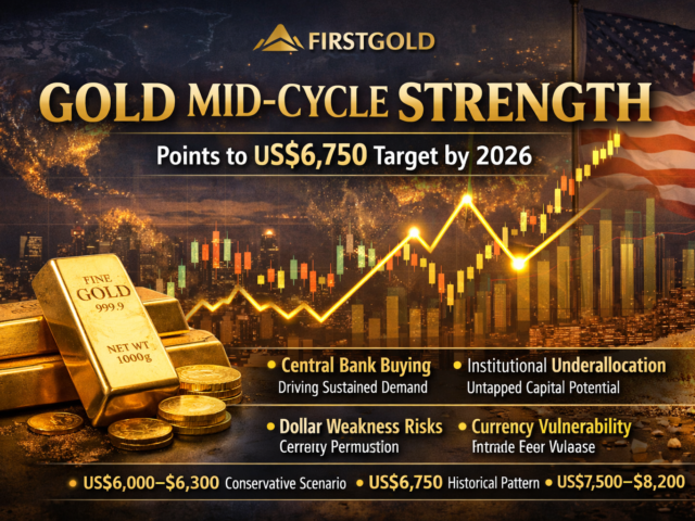 Gold Mid-Cycle Strength Points to US$6,750 Target by 2026