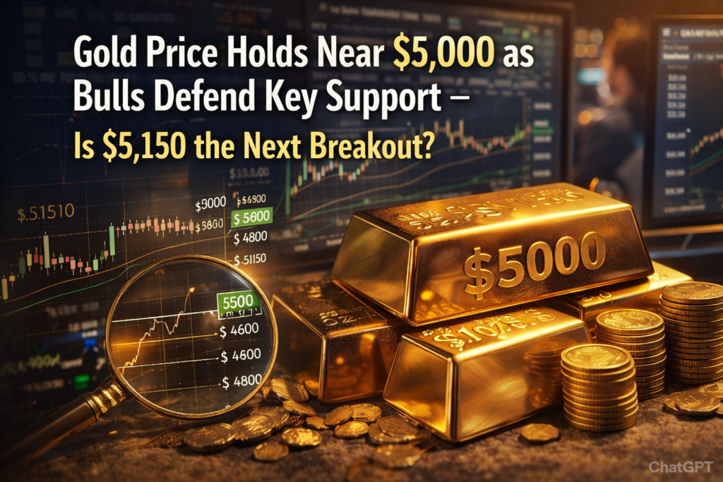 Gold Price Holds Near $5,000 as Bulls Defend Key Support – Is $5,150 ...