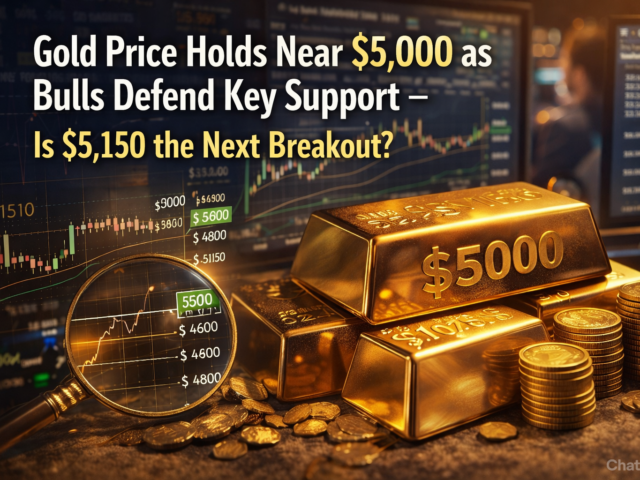 Gold Price Holds Near $5,000 as Bulls Defend Key Support – Is $5,150 the Next Breakout?