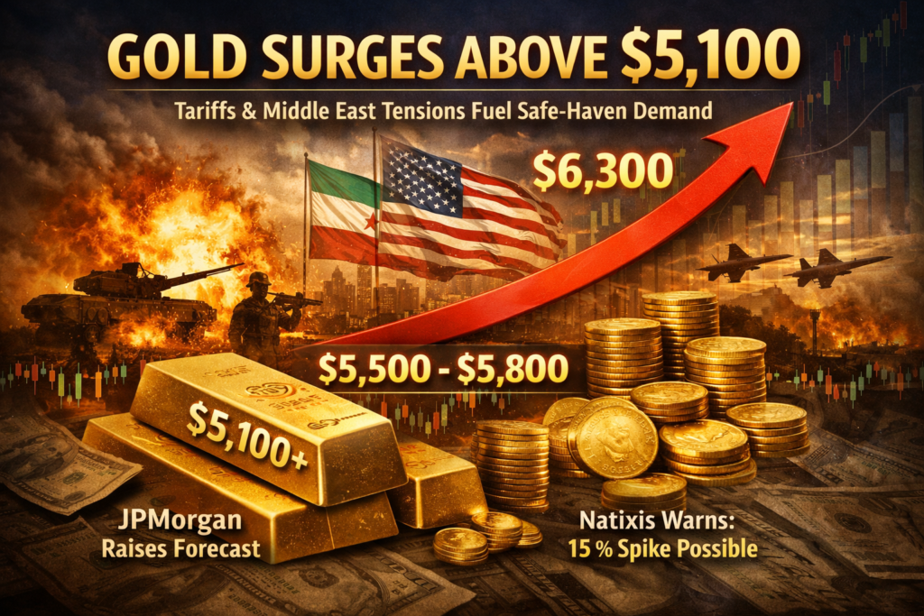 Gold Opens Above $5,100 as Tariff Uncertainty and Middle East Tensions ...