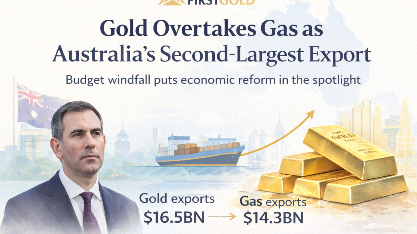 Gold tops gas in export race