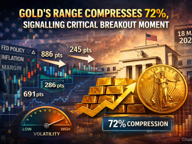 Gold’s Range Compresses 72%, Signalling Critical Breakout Moment