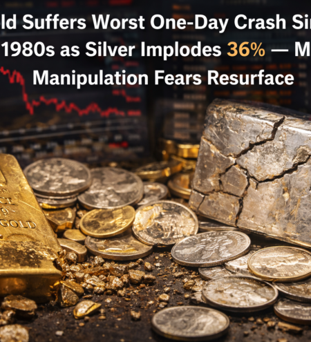 Gold Suffers Worst One-Day Crash Since the 1980s as Silver Implodes 36% — Market Manipulation Fears Resurface