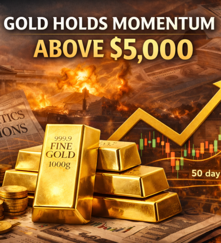 gold price momentum above $5,000