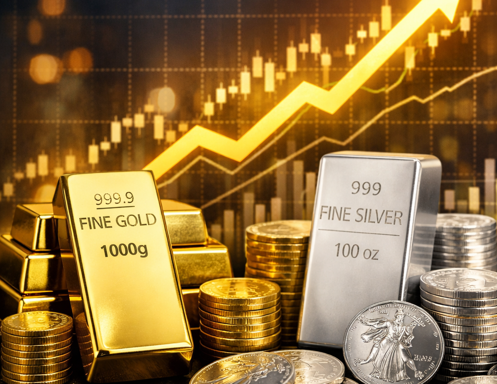 Gold and silver investments rise