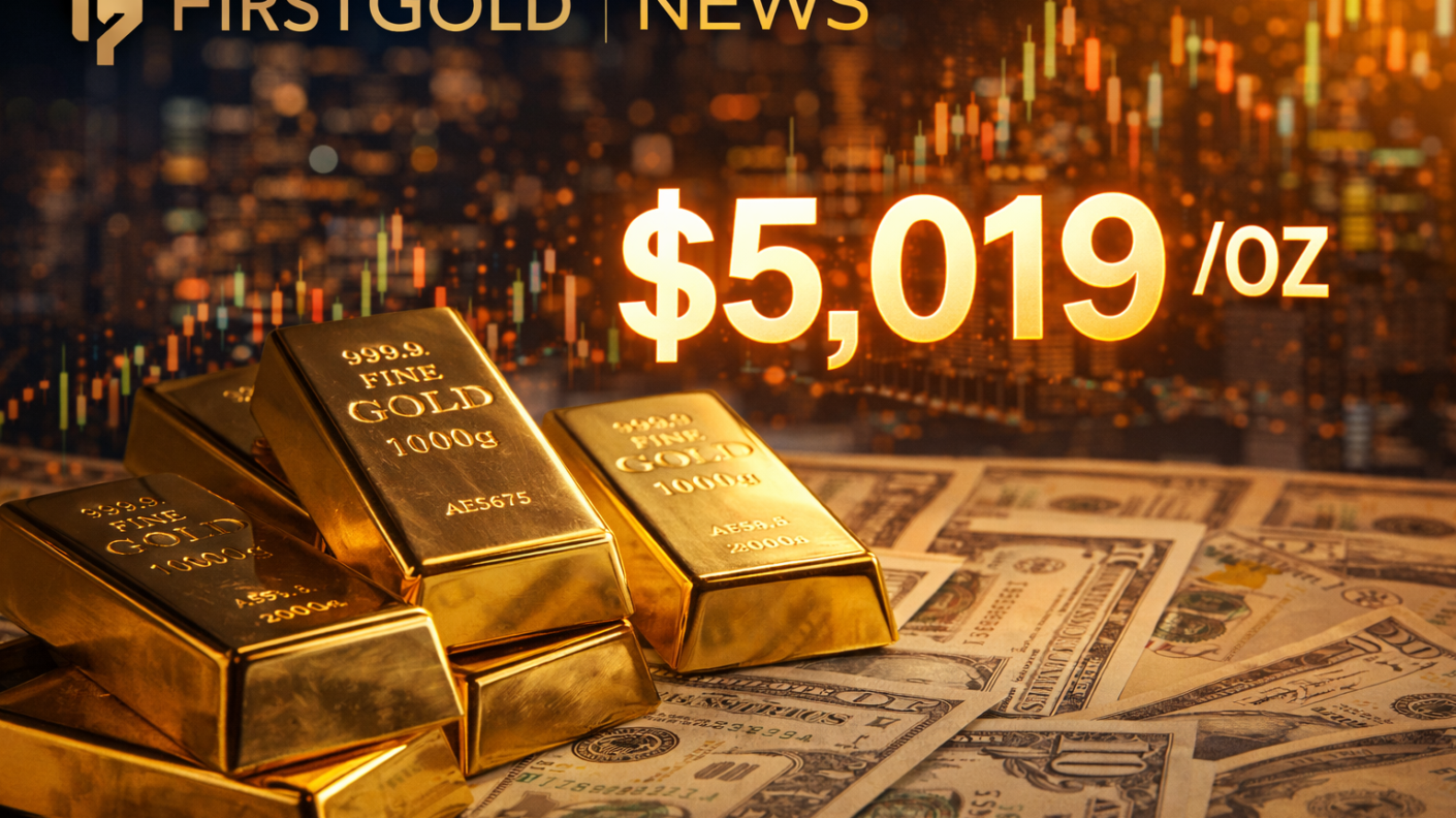 Gold bars and stock market trends