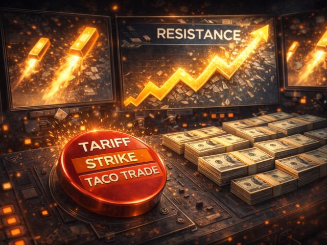 Gold price going bonkers reacting to the latest Trump TACO trade