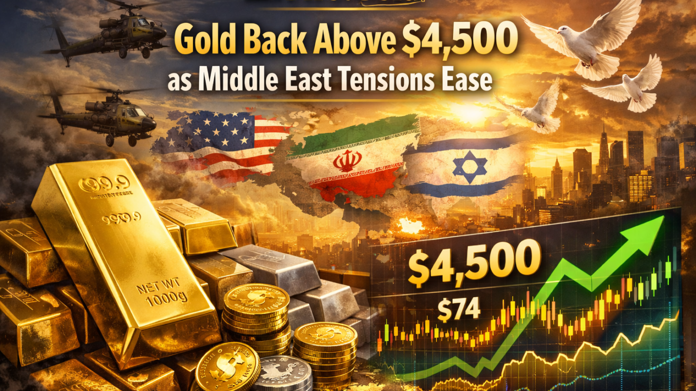 FirstGold News | Gold Reclaims $4,500 as Geopolitical Tensions Cool