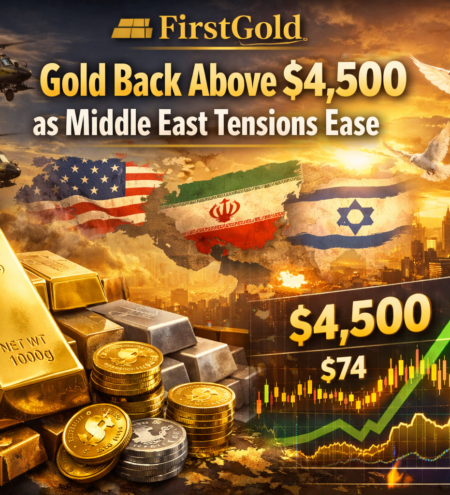 FirstGold News | Gold Reclaims $4,500 as Geopolitical Tensions Cool