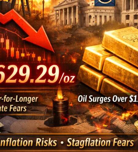 Gold markets under pressure as oil surges