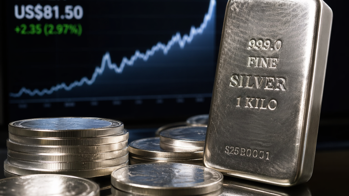 Bank of America Forecasts Silver Could Reach $135–$309 by End of 2026