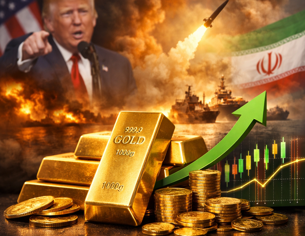 Gold Rises as Markets React to Trump’s Escalation on Iran