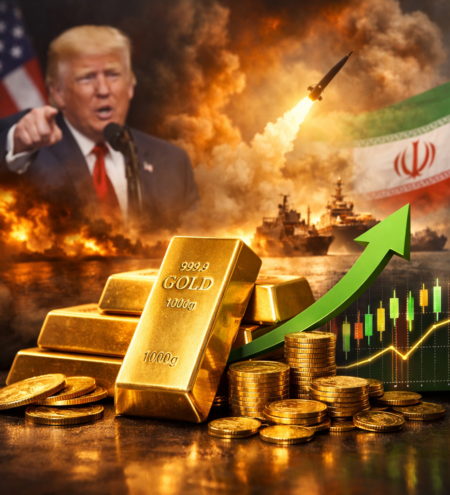 Gold Rises as Markets React to Trump’s Escalation on Iran