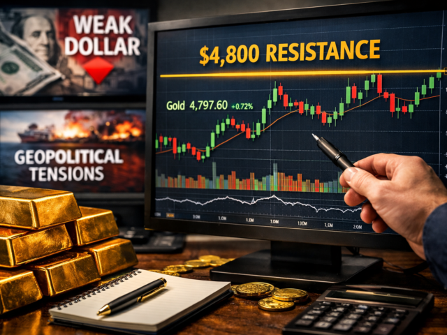 Gold Tests $4,800 as Softer Inflation and Easing Tensions Weigh on U.S. Dollar