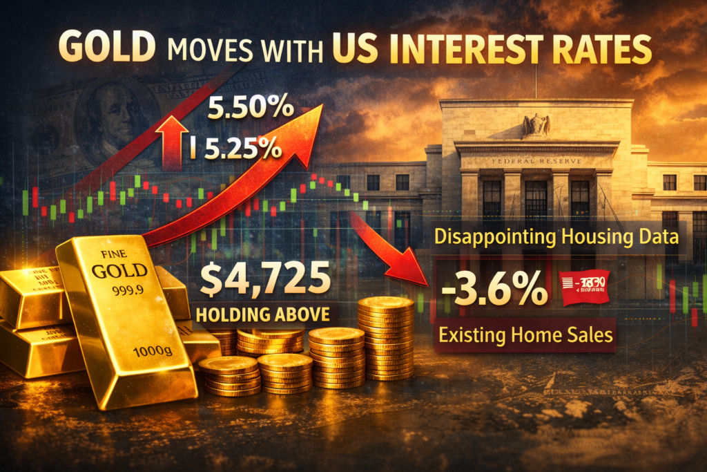 Gold Tracks US Rates as Market Holds Firm Above $4,700 - FirstGold