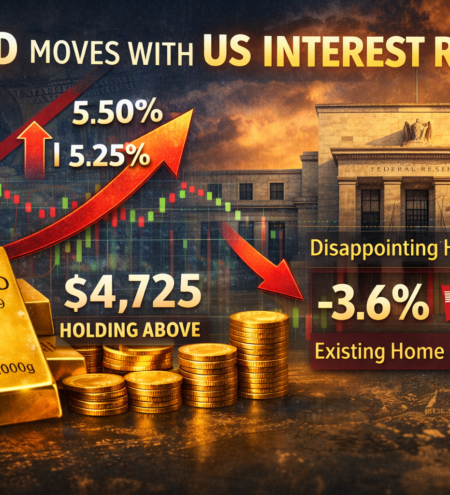Gold Tracks US Rates as Market Holds Firm Above $4,700