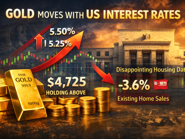 Gold Tracks US Rates as Market Holds Firm Above $4,700
