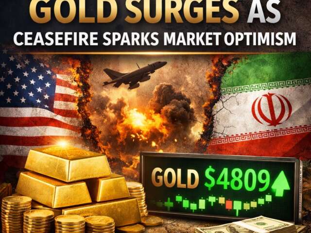 Gold Surges as Ceasefire Sparks Market Optimism