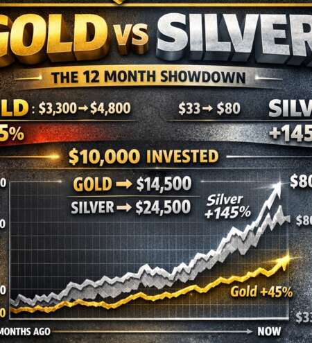 GOLD vs SILVER: The 12 Month Battle That Shocked Investors