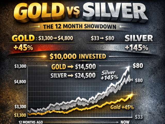GOLD vs SILVER: The 12 Month Battle That Shocked Investors