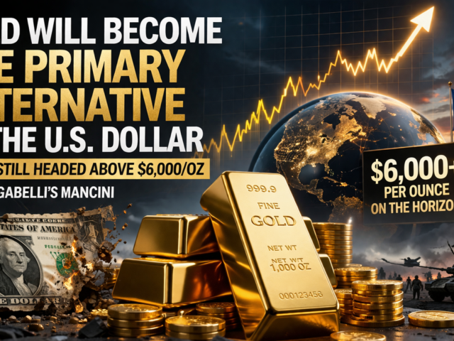 ‘Gold will become the primary alternative’ to the U.S. dollar, price still headed above $6,000/oz – Gabelli’s Mancini