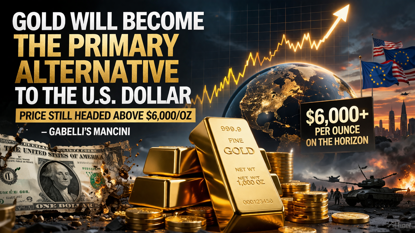 Gold will become the primary alternative’ to the U.S. dollar