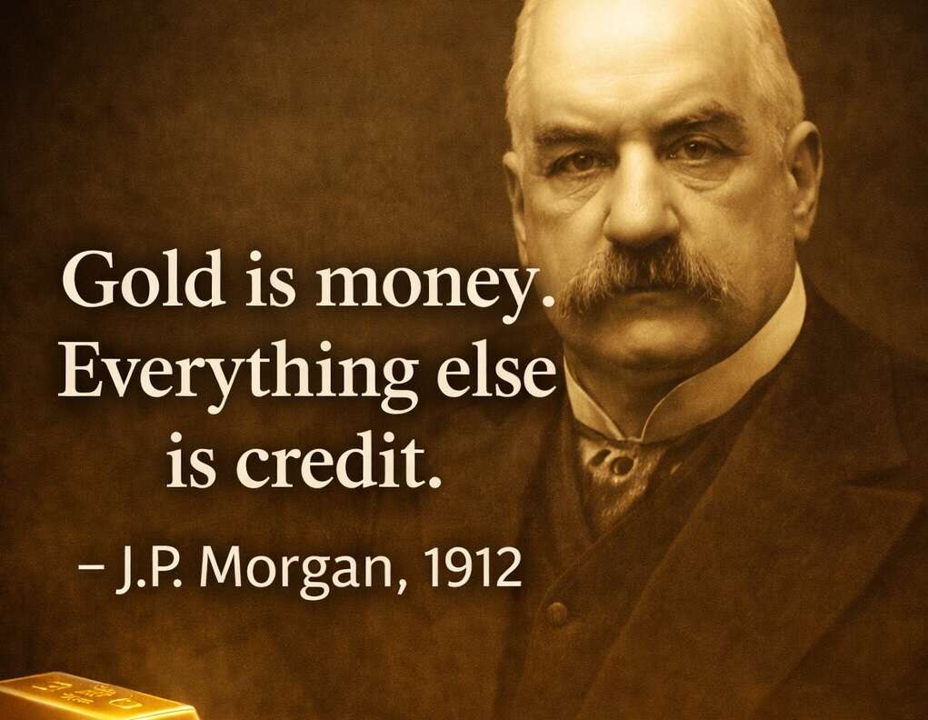 Gold is money. Everything else is credit.