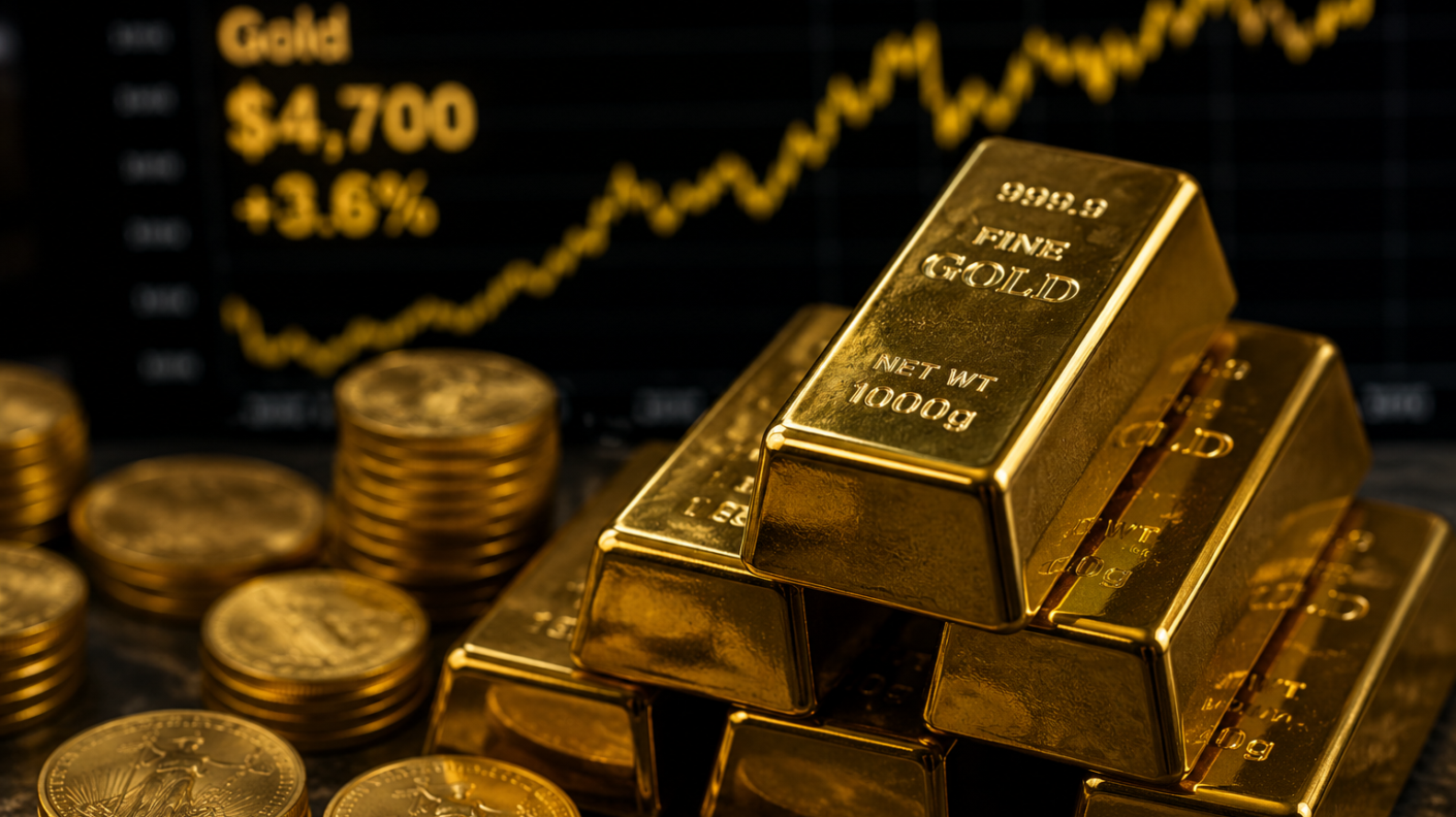 Gold Rebounds Above $4,700