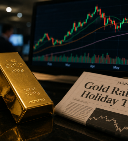 Gold edged higher during the shortened Memorial Day trading session