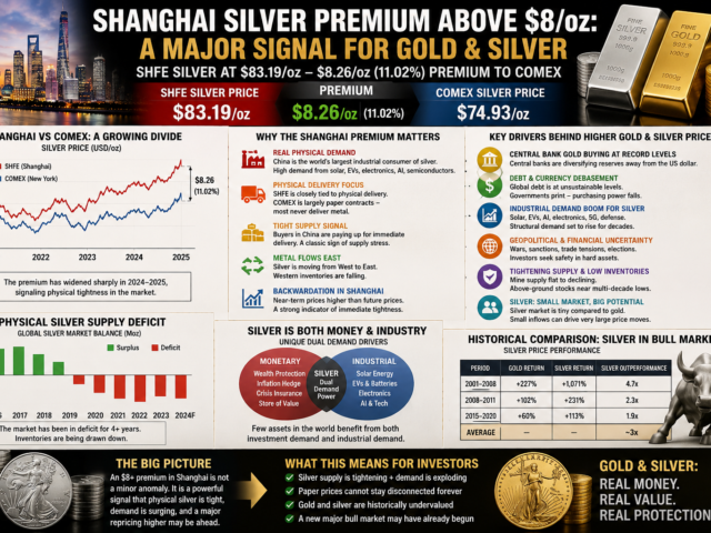 Shanghai Silver Premium Above $8/oz Signals A Major Shift In Precious Metals Markets