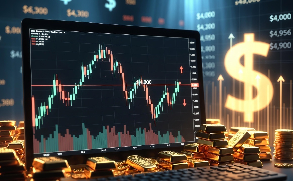 Gold Continues to Test Key $4,000 Support as Dollar Strength Weighs on Market