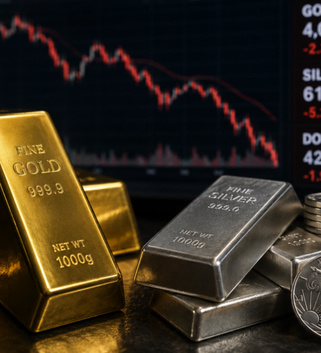 Gold Falls as Global Market Selloff Puts Pressure on Precious Metals
