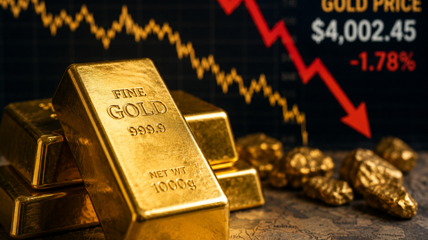 Gold Price Falls Nearly 2% as Rebound Proves Short Lived
