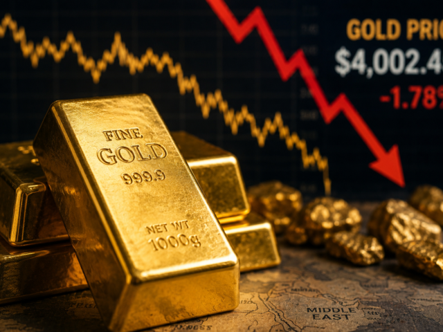 Gold Price Falls Nearly 2% as Rebound Proves Short Lived