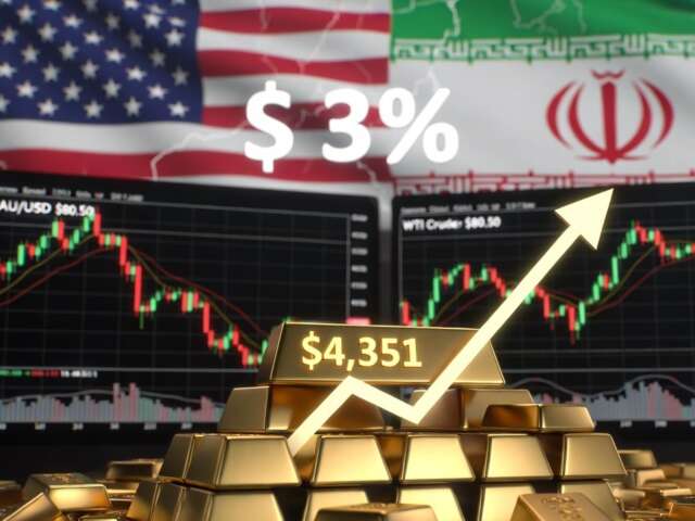 Gold Surges Above $4,300 as US Iran Breakthrough Sends Oil Prices Lower