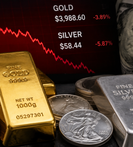 Gold and Silver Enter Correction Phase as Stronger Dollar and Rate Expectations Pressure Precious Metals